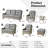 Porretto 9 - Person Patio Conversation Set with Cushions-1125683278