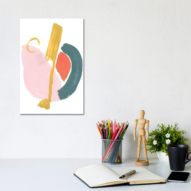 Mod Mixup II by Jennifer Goldberger - Wrapped Canvas Gallery-Wrapped Canvas Giclée, 20.32 cm H x 30.48 cm W