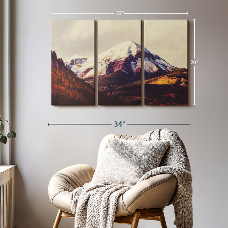 «Colorado Mountain» sur, H 20 po x l 33 po x P 1,25 po