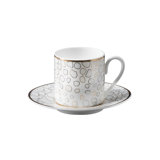 Coffee Cup & Saucer GIRAFFE Set of 2 in Luxury Box diam. 2.3in, H 2.5in, Cap. 4 oz, Saucer diam. 4.75in