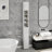 Tall Slim Bathroom Storage Cabinet, 71" Freestanding Bathroom Cabinet With 1 Drawer, 2 Doors And 4 Adjustable Shelves-White