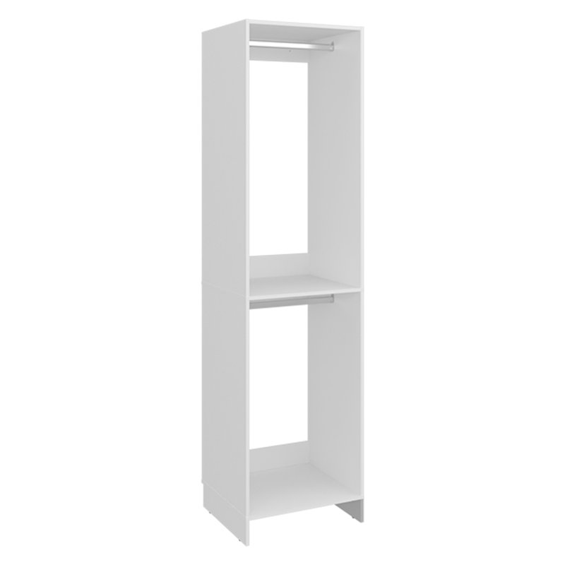 Vander Freestanding Closet 84" H With 2 Rods & 2 Shelves - White