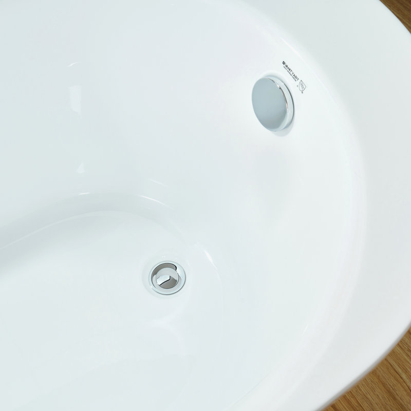 70" x 34" Freestanding Soaking Bathtub