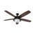 Braylin 52 inch Indoor/Outdoor Matte Black Ceiling Fan with LED Light Kit and Remote Control