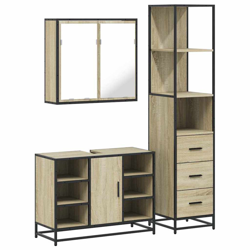 Bathroom Furniture Suite, Rustric Brown