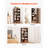 5 Tiers Narrow Bookshelf, 53 in Wooden Open Bookcase with Height-Adjustable Shelf, Freestanding Tall Display Storage Floor Bookcase Bookshelf for Library, Bedroom, Living Room, Office, Brown