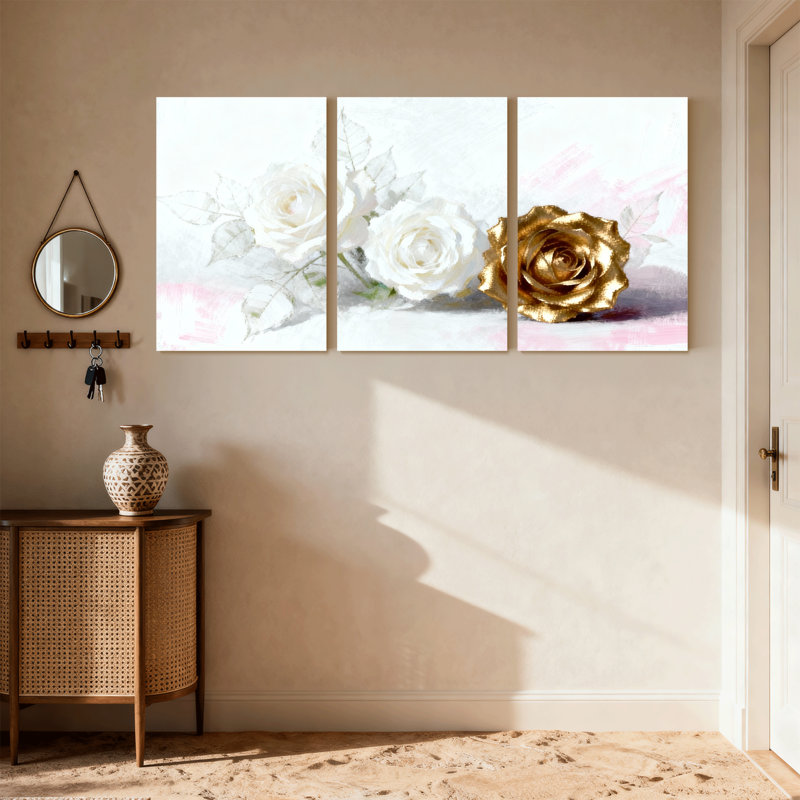 Ensemble de 3 reproductions d'art sur toile, H 18 po x l 36 po