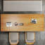 Bureau rectangulaire brun en bois massif-108780564