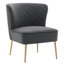 Chaise d'appoint en velours Tru-1276429201