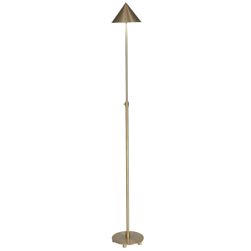 Library Floor Lamp, Brushed Brass, Brushed Brass
