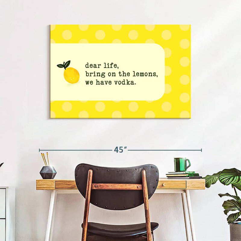 Vodka Lemon, 26" H x 39" W