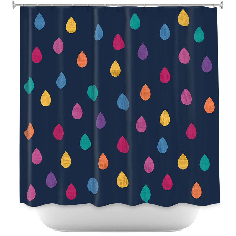 Rideau de douche simple raindrops-chambre