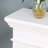 White Solid + Manufactured Wood Electric Fireplace