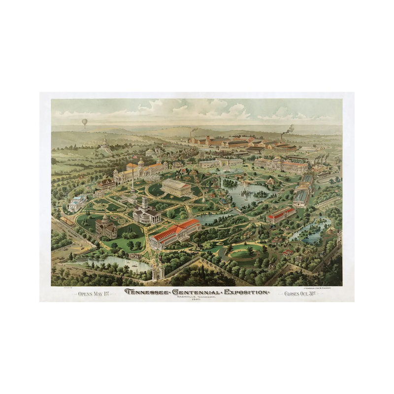 Tennessee Centennial Exposition, Nashville, Tennessee, 1897 1 Piece Wrapped Canvas Wall Art