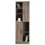 Rangement de buanderie pour le bureau de la cuisine brun et gris, tablettes réglables et portes repositionnables, construction solide avec niveleurs de base, L 23,57 po x l 13,02 po H 71,22 po, processus d'assemblage rapide,