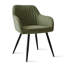Fauteuil de salle à manger rembourré moderne avec dossier capitonné Channel-239693668