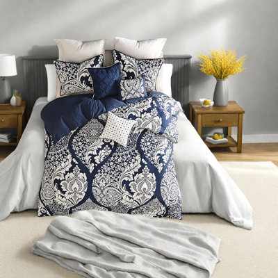 Premium King/cal King Bedding Sets, Cotton Sateen, Modern Style For Home