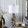 Silver Owl on Branch Table Lamp