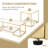 Tenacia 3 - Piece Glass Top Living Room Table Set