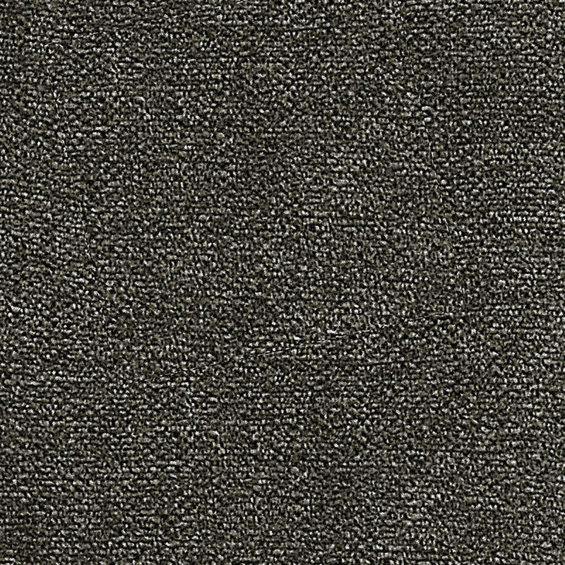 Square chenille ottoman, Gris