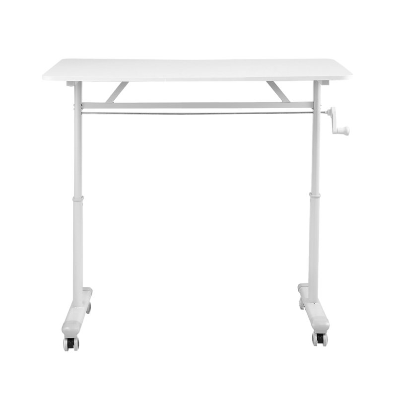 Adjustable Metal Base Computer Desk, 100" W x 60" D
