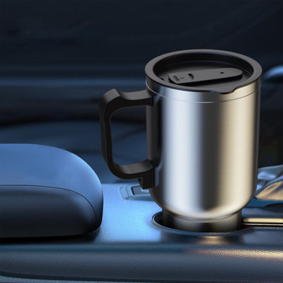 Water Bottle Car Heating Cup,Car Heating Cup Kettle 12V 500ml Car Coffee Tea Water Mug Vehicle Heating Drinking Cup Bottle