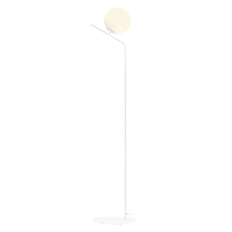 Putnam 161cm Swing Arm Floor Lamp, White