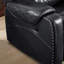 Causeuse inclinable manuelle en similicuir de 75,6 po de large avec console centrale et porte-gobelets Cactier-875258167