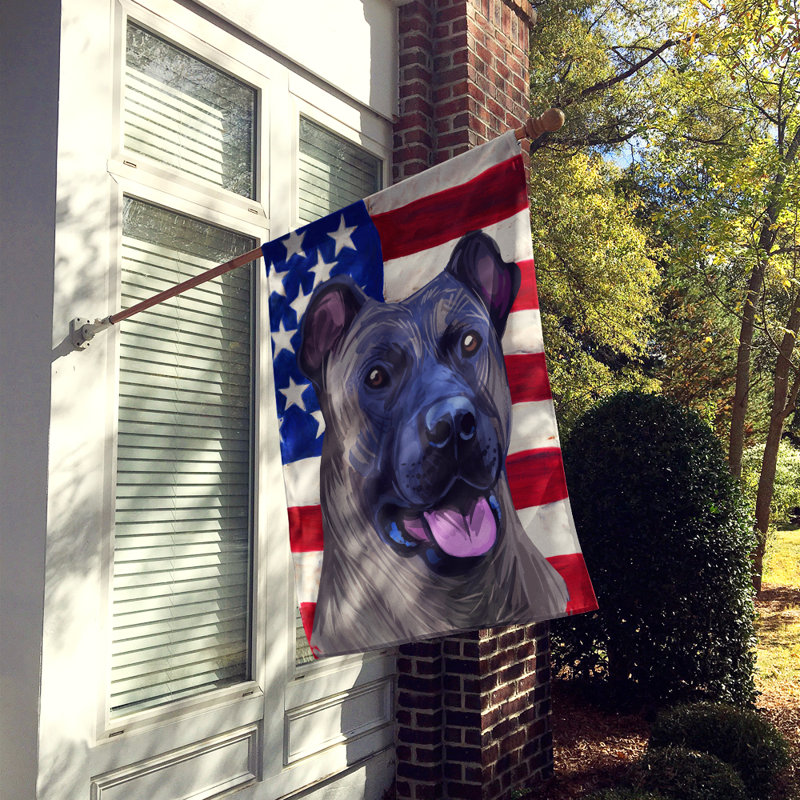 Polyester à 2 côtés 28 x 40 po drapeau maison, Chow-chow