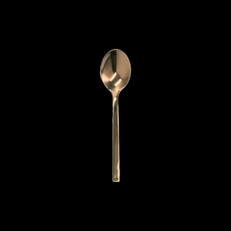 Cuillère à soupe ovale / cuillère à dessert ovale en or rose