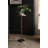 Modern Adjustable-Height Metal and Wood Pedestal Table-356346829