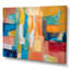 Vibrant Cubist Colourfields - Abstract Collages Wall Art Living Room-744071784-775810442