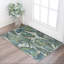 Tapis bleu sarcelle et vert feuilles tropicales Rymer 5 pi x 8 pi-758263509