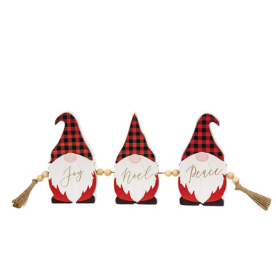 Décoration gnome Buffalo Check
