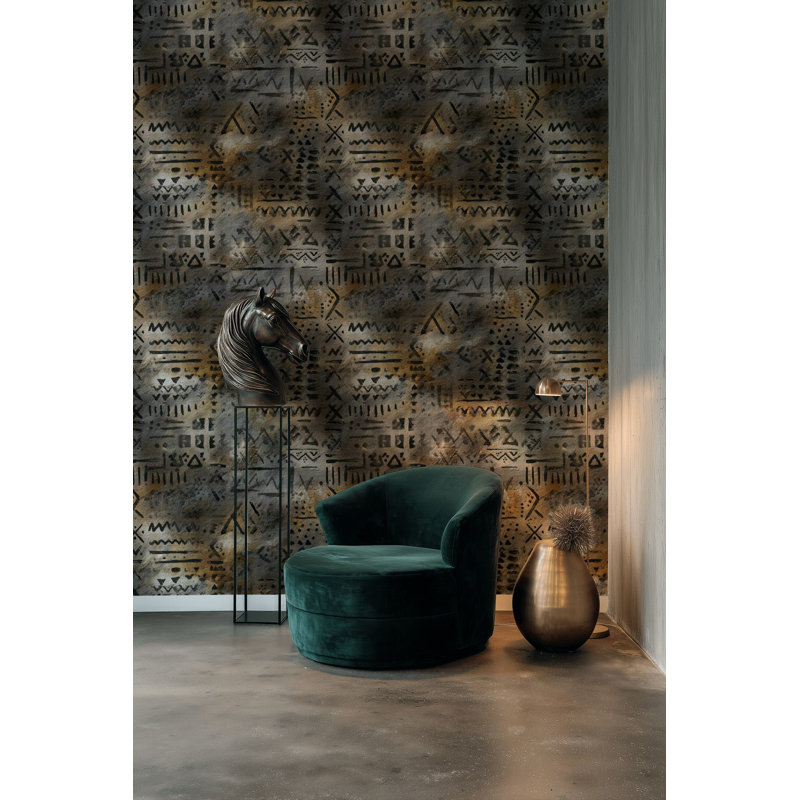 Rouleau de papier peint Tribal Mudcloth