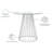 Cazzie Round Glass Top Metal Base Dining Table-343891677