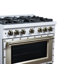 Cuisinière au gaz 36 po blanc Ambader