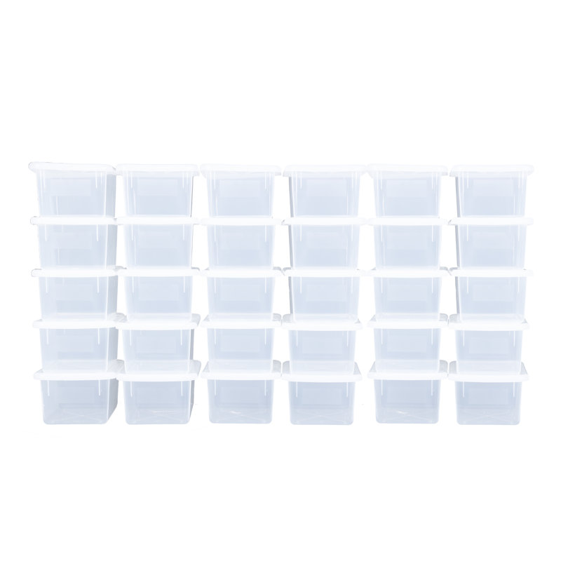 Bac en plastique, Translucide clair, 30