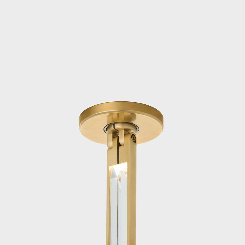 Catena 57 Pendant, Hand Rubbed Antique Brass, 3000 Kelvins, Remote