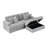 89" Modern 3 Seat Sofa Upholstered Corduroy Couch With Throw Pillows And Ottoman Suitable For Living Room, Bedroom, Office-2100606405