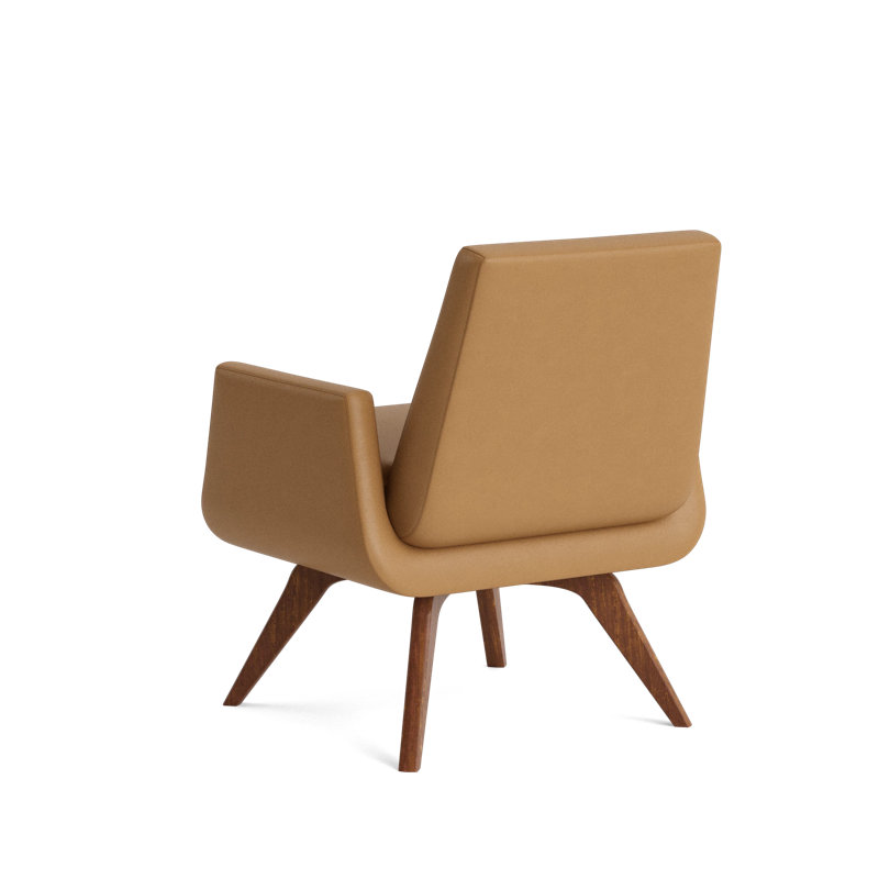 Loyd Leather Accent Chair, Leather - Butterscotch