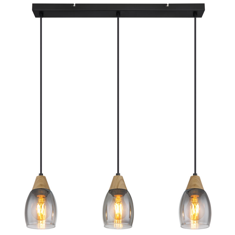 3 - Light Matte Black Pendant