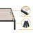 Agulla 16" High Metal Bed Frame with Sturdy Wood Slats, No Box Spring Needed, Easy Assembly-1581559043