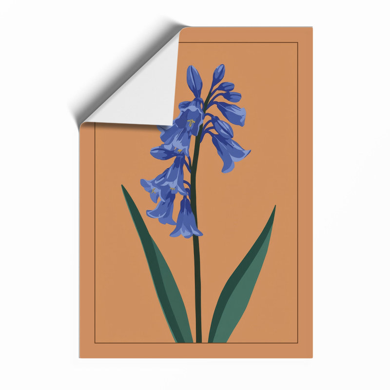 Blue Iris Botanical - Framed Print, A2 - 59.4 x 42.0 cm, Unframed