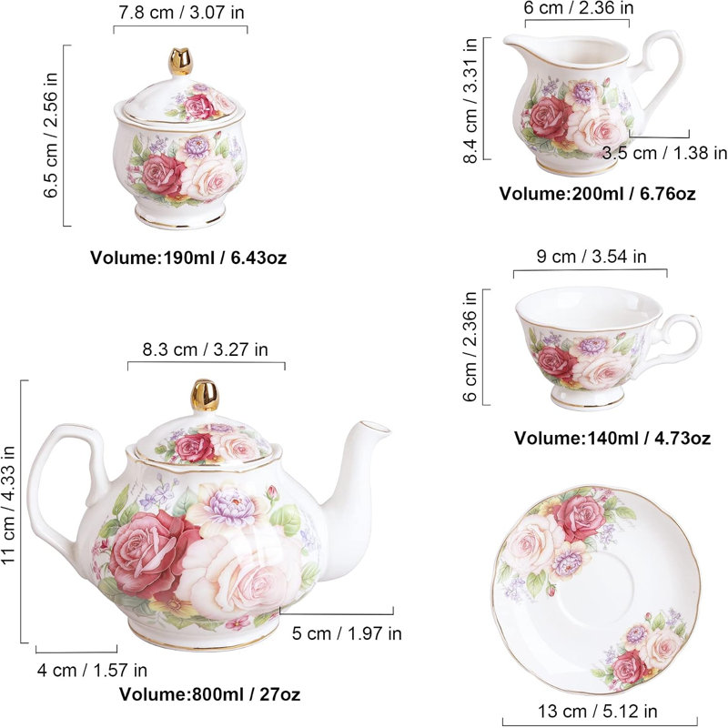 Service à café en porcelaine européenne