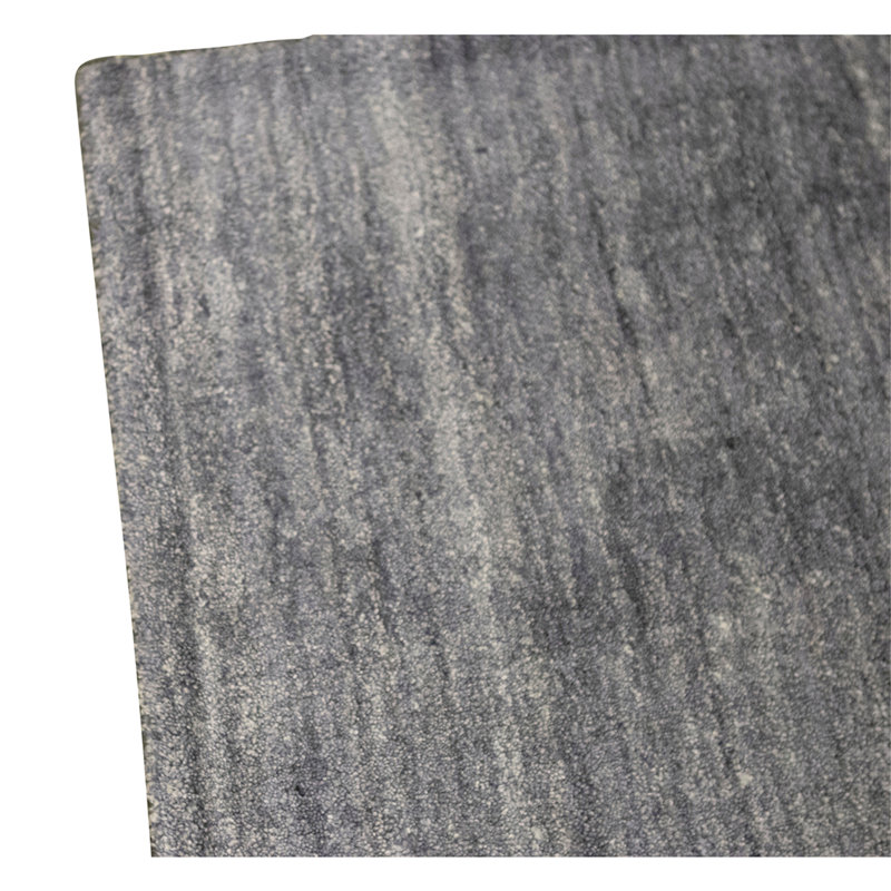 Hand Knotted Area Rug in Charcoal