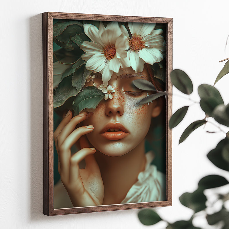 Elegant Decorative Framed MDF Painting, 19.7 x 27.6 x 0.1 inches | 100% MDF (3 mm Thick) with 100% Pine Wood Frame | UV Printed Art for Home Décor, Ideal for Living Room, Office & Gallery Wall Display