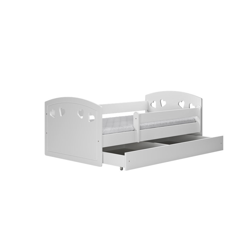 Makenna Standard Panel with Storage Included, White, 80 x 180 cm