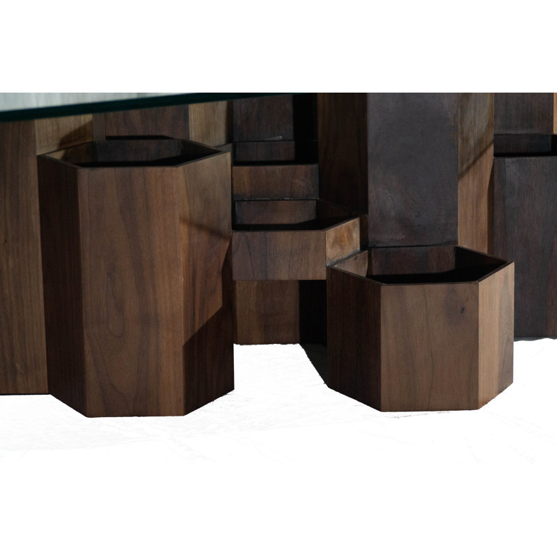 Table basse Honeycomb, H 16,5 po x L 36 po x l 48 po