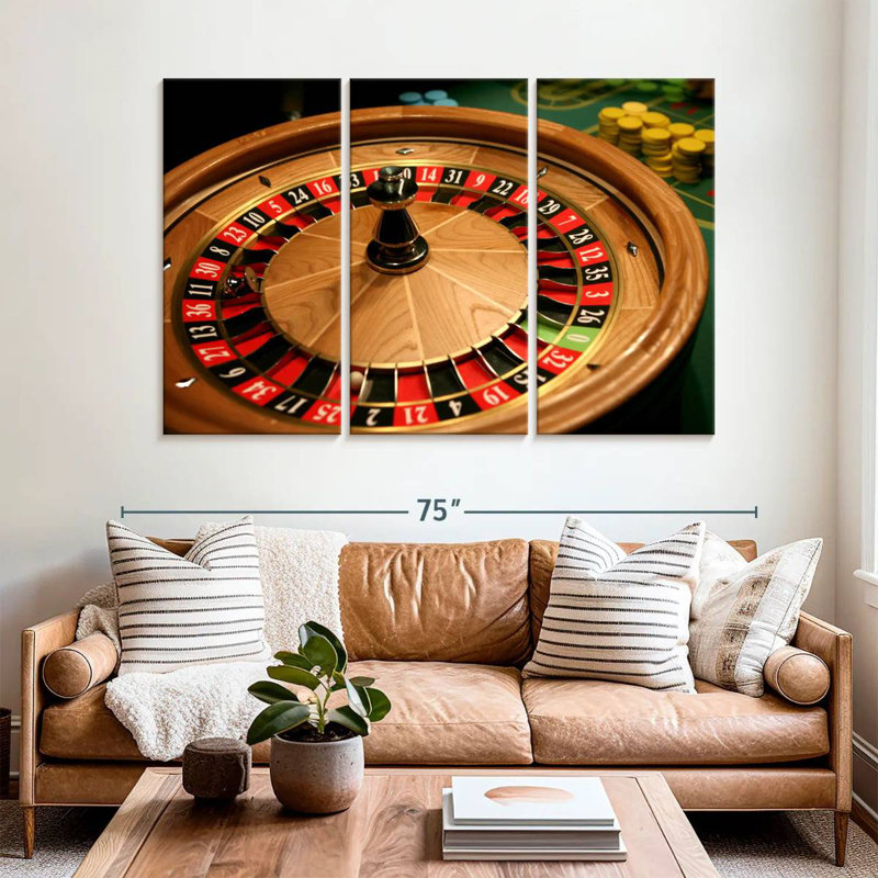 Table de roulette classique, H 42 po x l 65 po